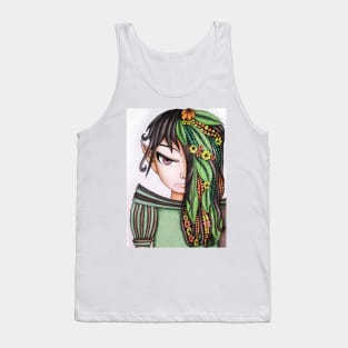 Angry Anime Boy Tank Top